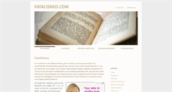 Desktop Screenshot of fatalismus.com